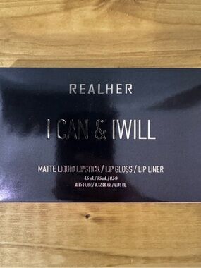 RealHer I Can & I Will Matte Lip Trio - Black & Silver Accents